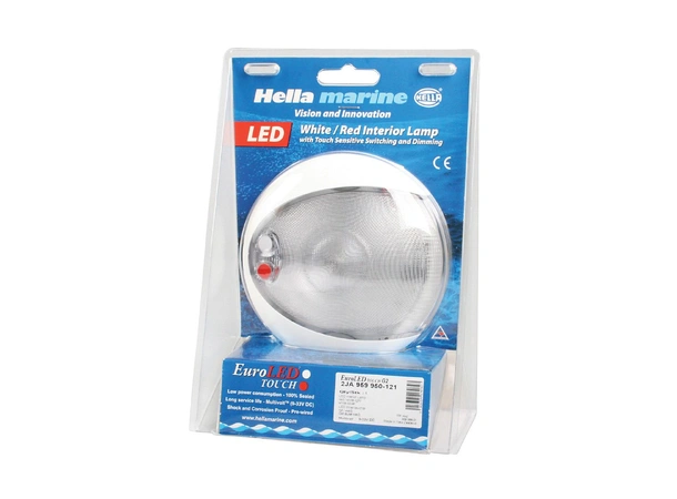 Hella Marine EuroLED 130 Touch - White/Red - Black Shroud [959950111] main image 0